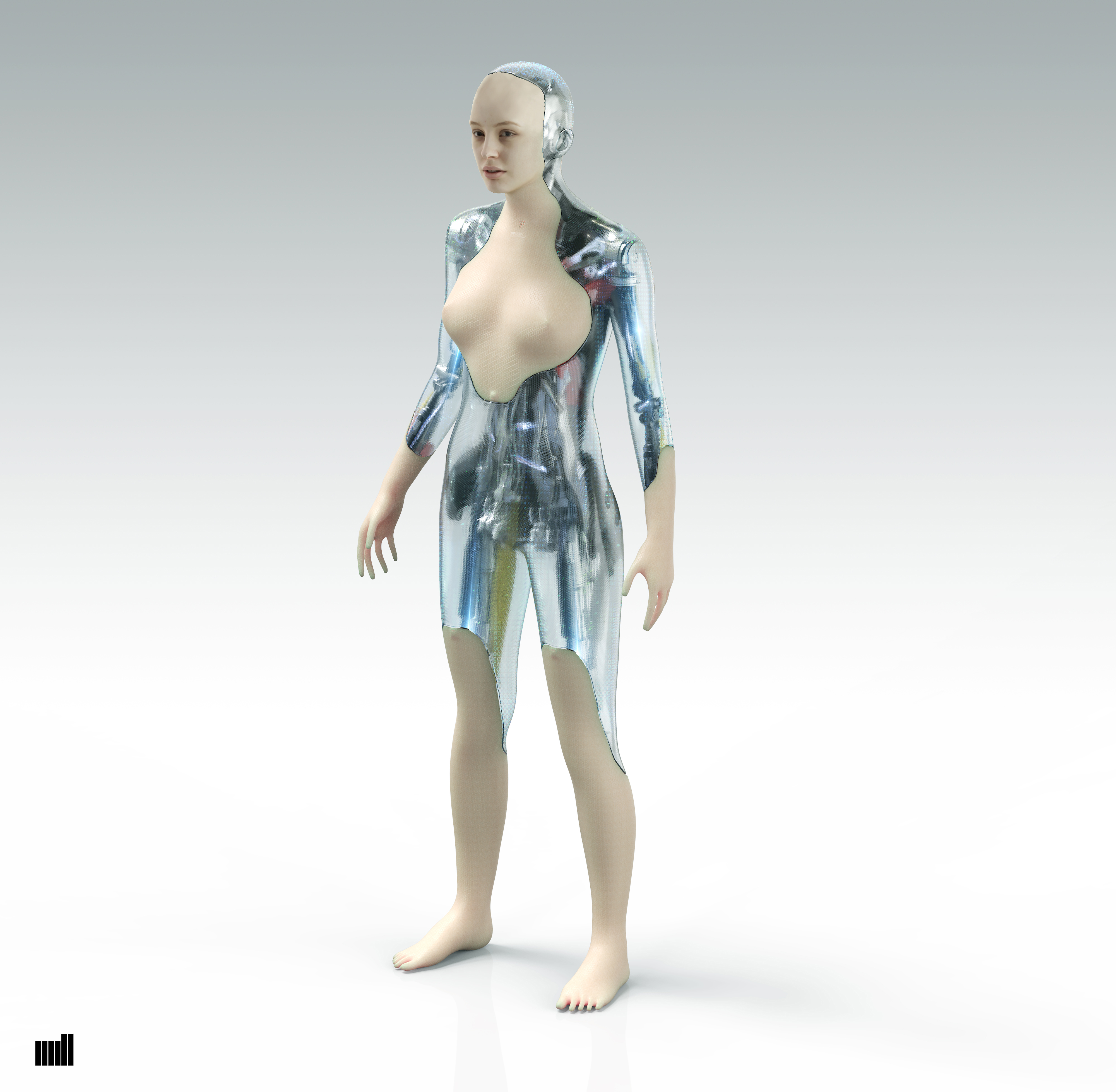 robot woman_suit texture